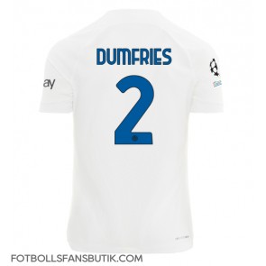 Inter Milan Denzel Dumfries #2 Replika Bortatröja 2023-24 Kortärmad